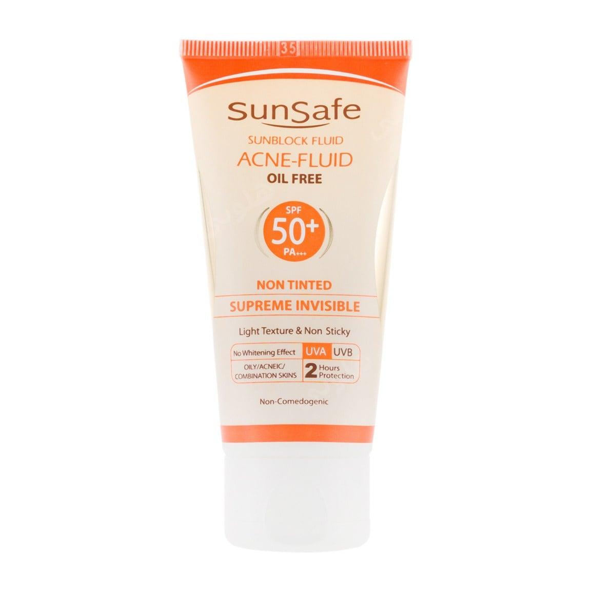 فلوئید ضد آفتاب فاقد چربی دارای SPF50 حجم 50 گرم