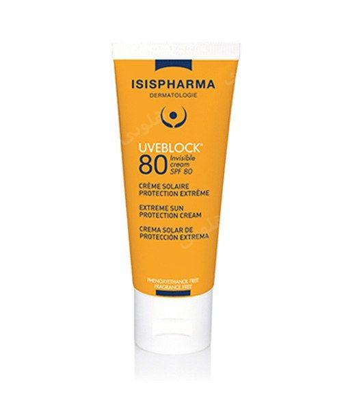 ضد آفتاب یووی بلاک SPF80 ساده آیسیس فارما