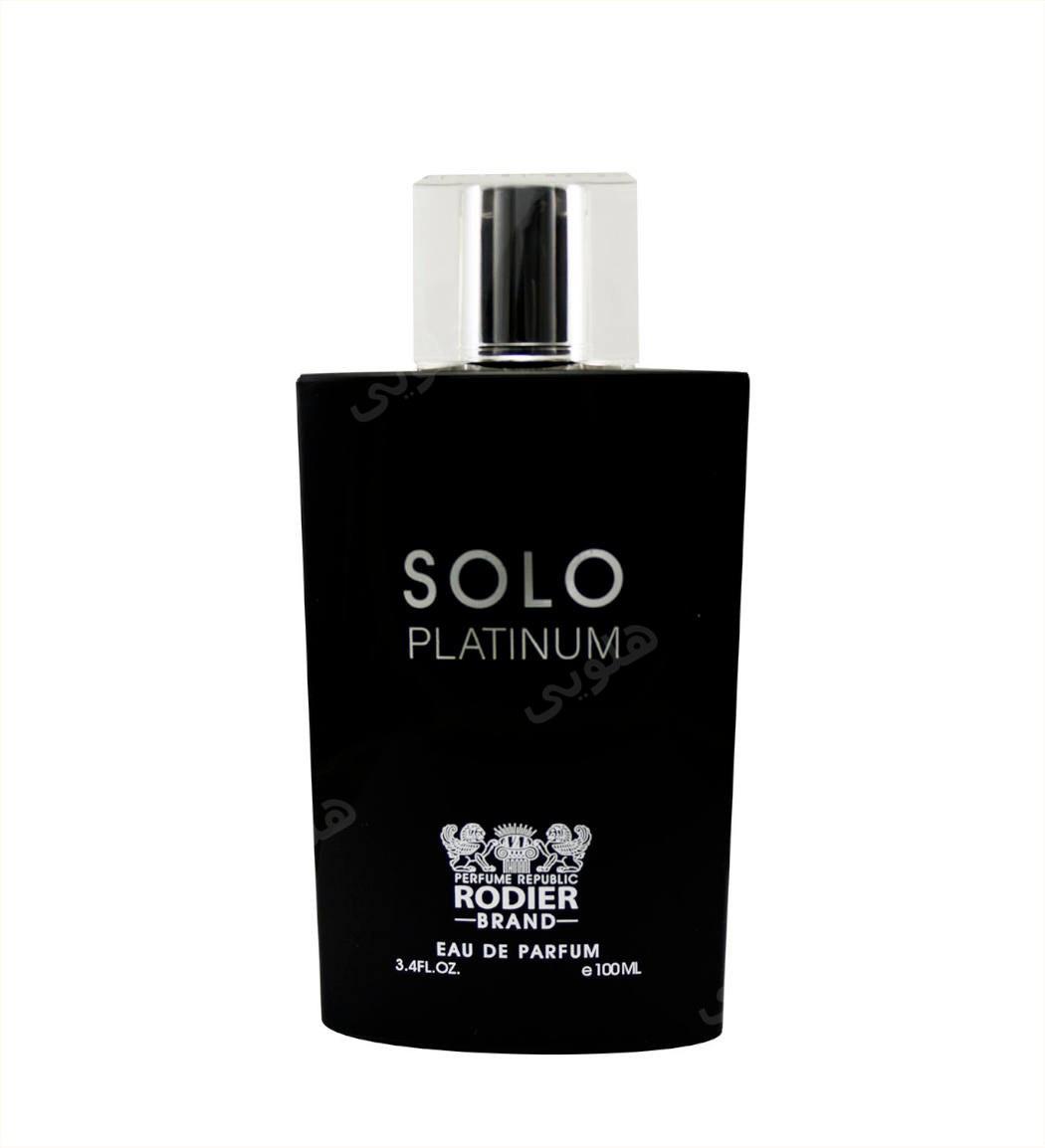 ادو پرفیوم مردانه مدل Solo Platinum حجم 100 میل