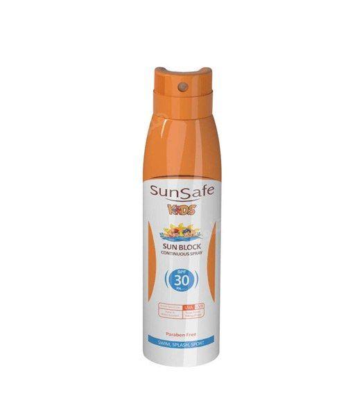 اسپری ضد آفتاب کودک Spf30 سان سیف