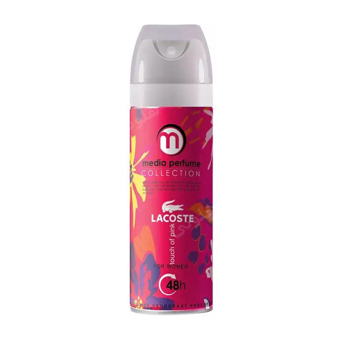 اسپری بدن زنانه Touch Of Pink Lacoste حجم 200میل