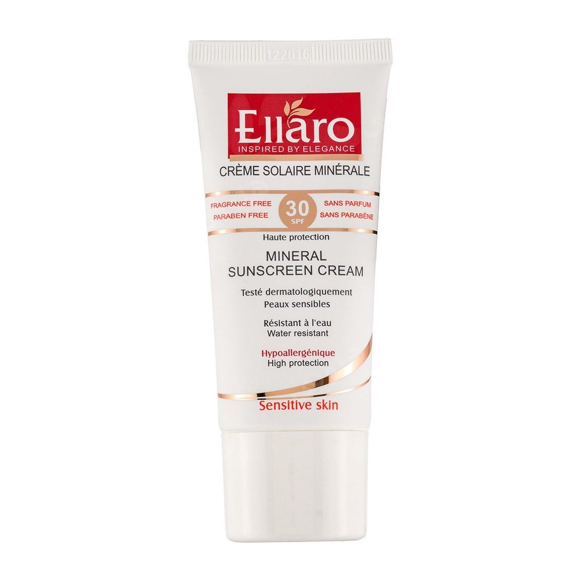 کرم ضد آفتاب مینرال SPF30 مناسب پوست حساس 50میل الارو — تصویر ۱