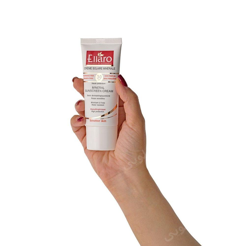 کرم ضد آفتاب مینرال SPF30 مناسب پوست حساس 50میل الارو — تصویر ۵