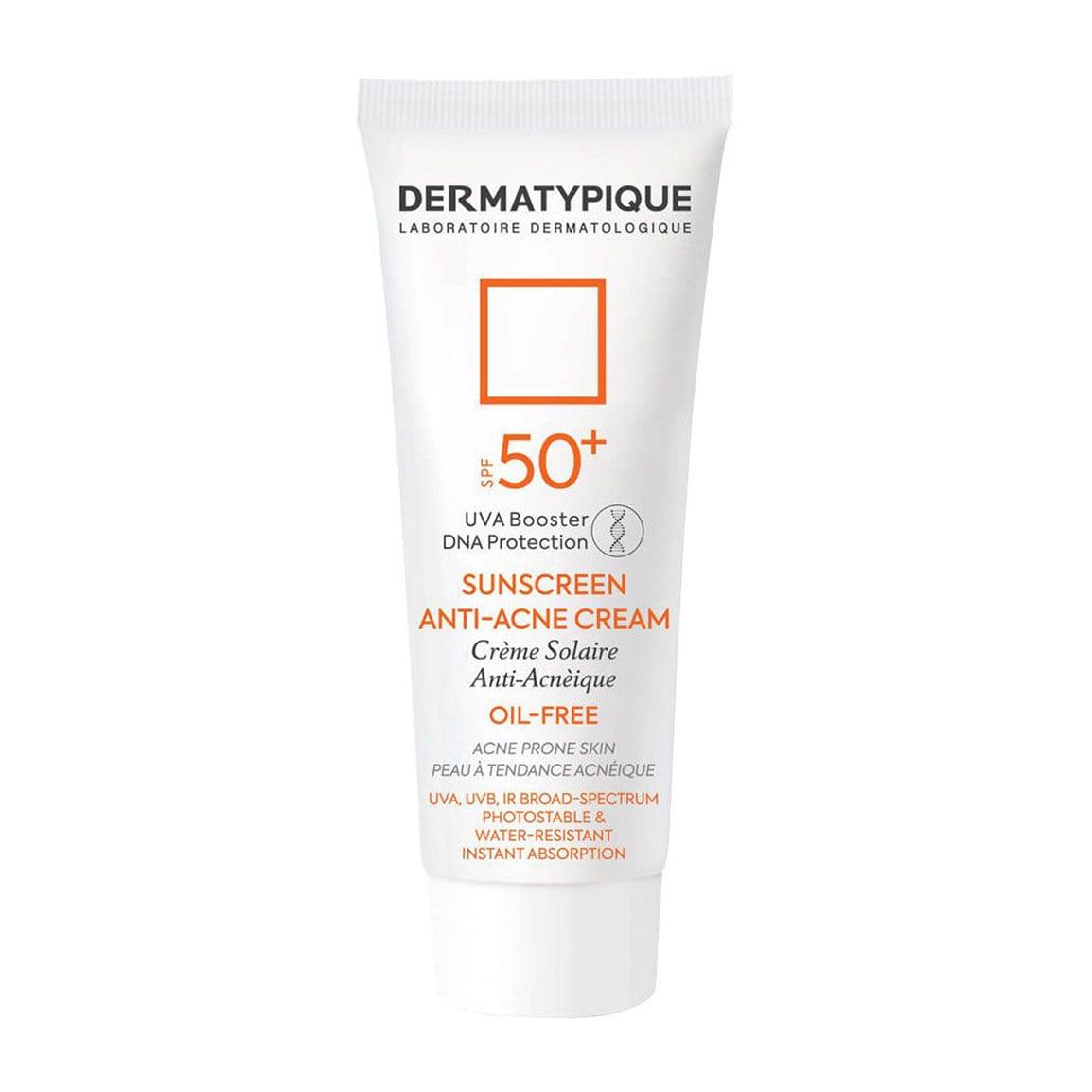 کرم ضد آفتاب بی رنگ مدل Anti Acne با SPF+50 مخصوص پوست چرب حجم 40 میلی لیتر