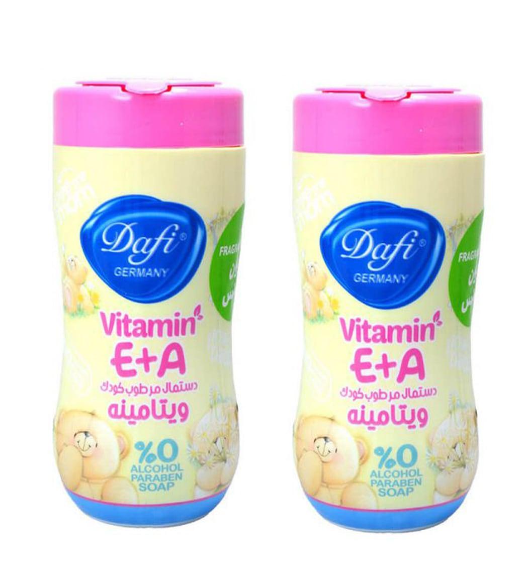 دستمال مرطوب کودک مدل Vitamin A And E پک 2 عددی