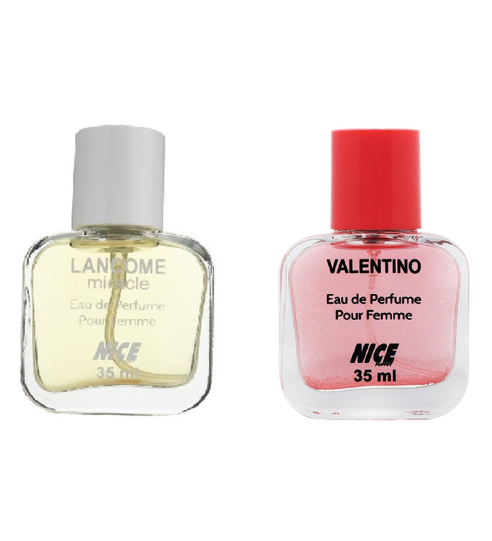 عطر جیبی زنانه مدل Valentino حجم 35 میل به همراه عطر جیبی زنانه مدل Lancome Miracle