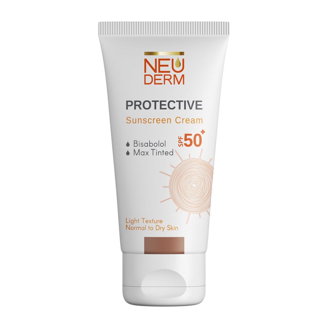 کرم ضد آفتاب رنگی مدل Protective با SPF50 مناسب پوست نرمال و خشک حجم 50 میلی لیتر