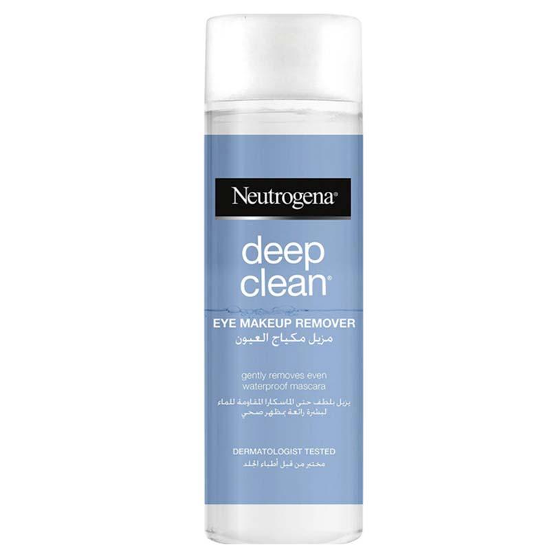محلول پاک کننده آرایش چشم مدل Deep Clean حجم 125 میل نوتروجنا