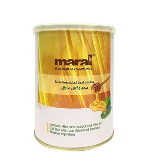 موم وکس گرم عسلی کنسروی مناسب موی نرمال 700 گرمی مارال