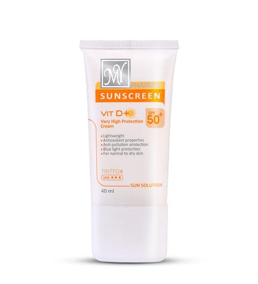 کرم ضد آفتاب SPF50 سان سلوشن مناسب انواع پوست رنگی 40میل