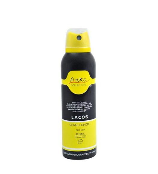 اسپری بدن مردانه Lacoste Challenge حجم 200میل