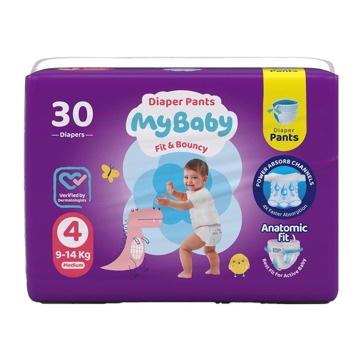 پوشک شورتی سایز4 بسته 9 تا 14 کیلوگرم 30 عددی