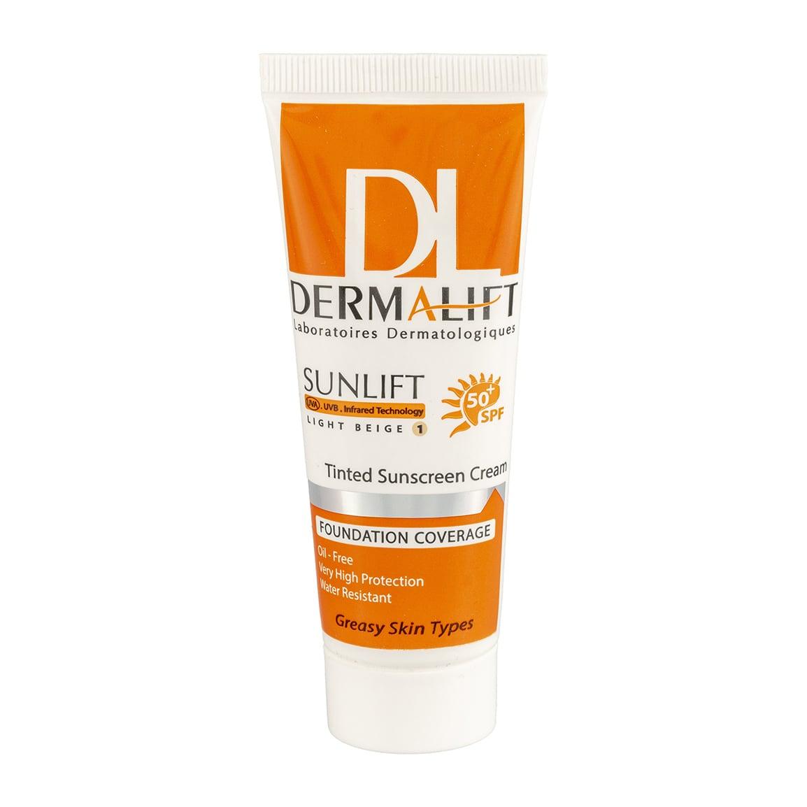 کرم ضد آفتاب رنگی شماره مناسب پوست چرب spf50 حجم 40میل