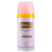 اسپری دئودورانت بدن زنانه مدل Wood حجم 150میل