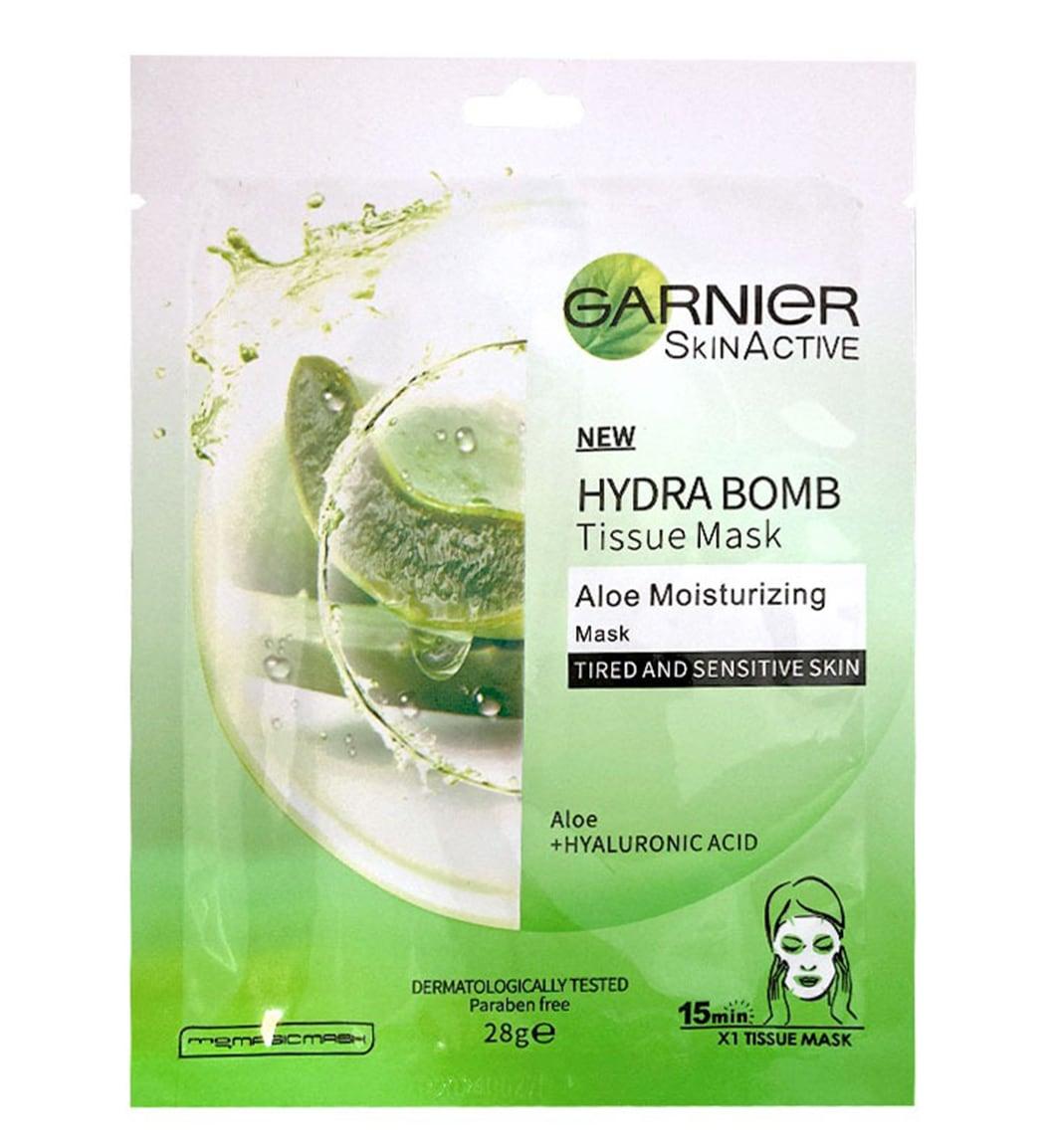 ماسک ورقه ای آبرسان و مرطوب کننده حاوی آلوئه ورا و هیالورونیک اسید بسته تک عددی
