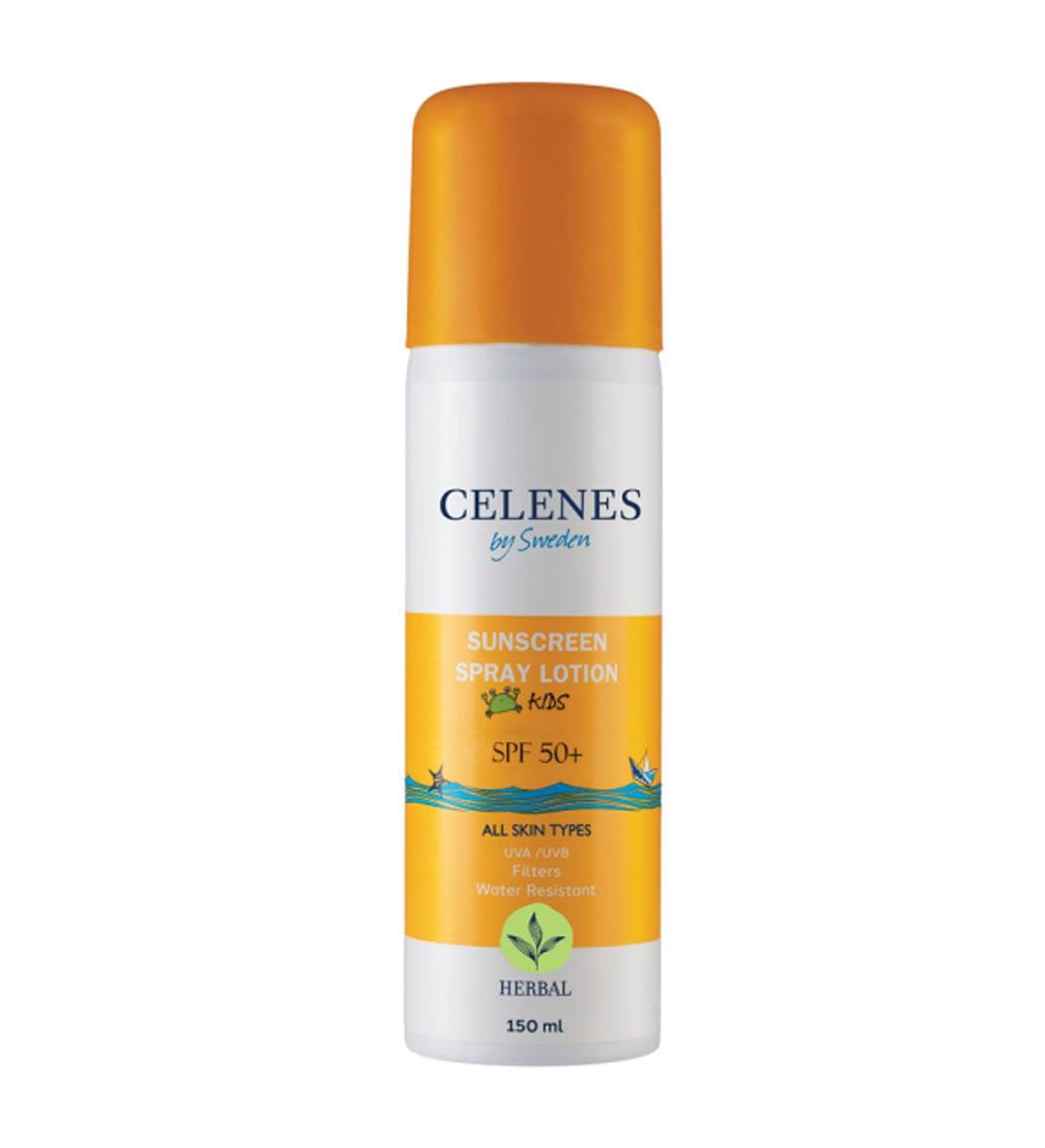 لوسیون اسپری ضد آفتاب گیاهی spf50 مناسب کودکان
