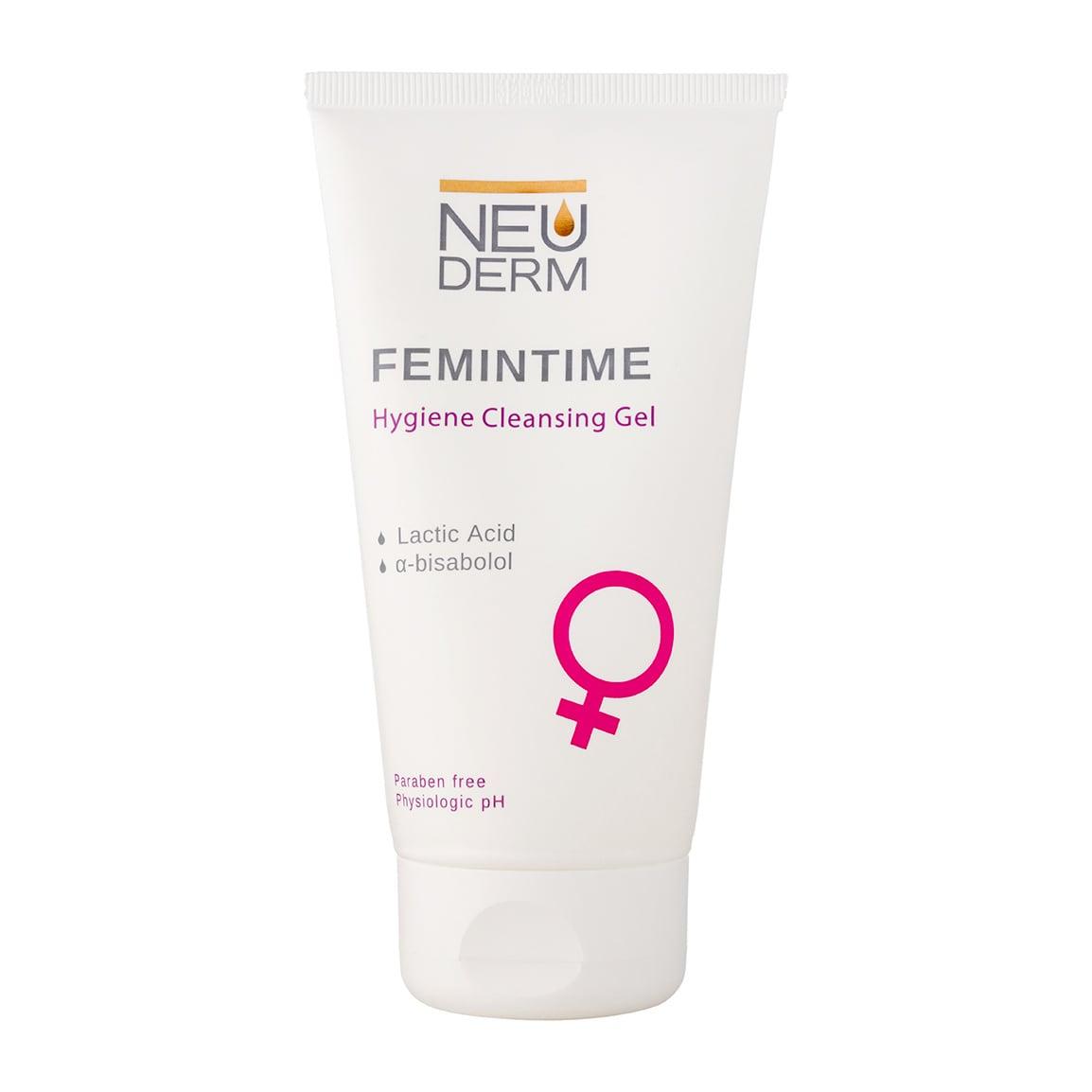 ژل بهداشتی بانوان Femintime حجم 150میل نئودرم — تصویر ۱