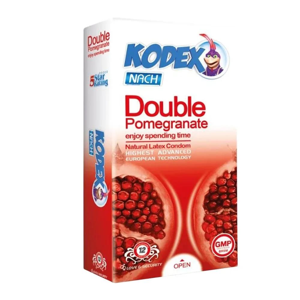 کاندوم کدکس Double Pomegranate بسته 12عددی