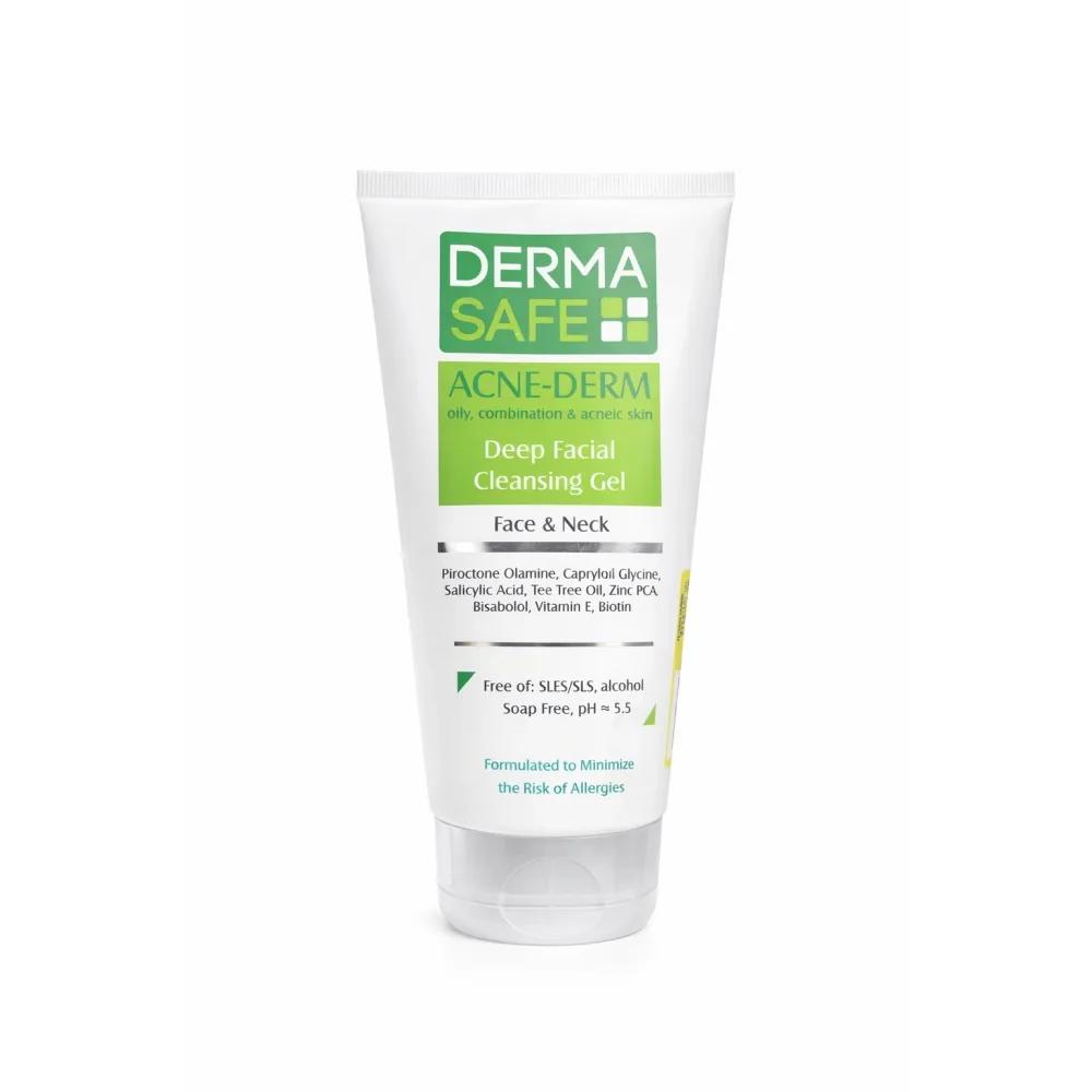 شوینده صورت و گردن درماسیف Acne-Derm وزن 150گرم