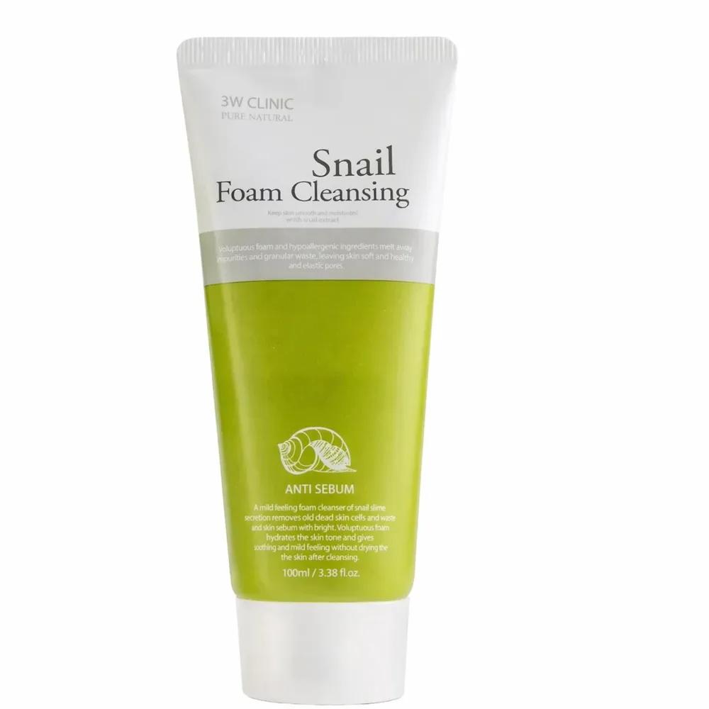 شوینده ترمیم کننده صورت 3W clinic مدل snail حجم 100میل