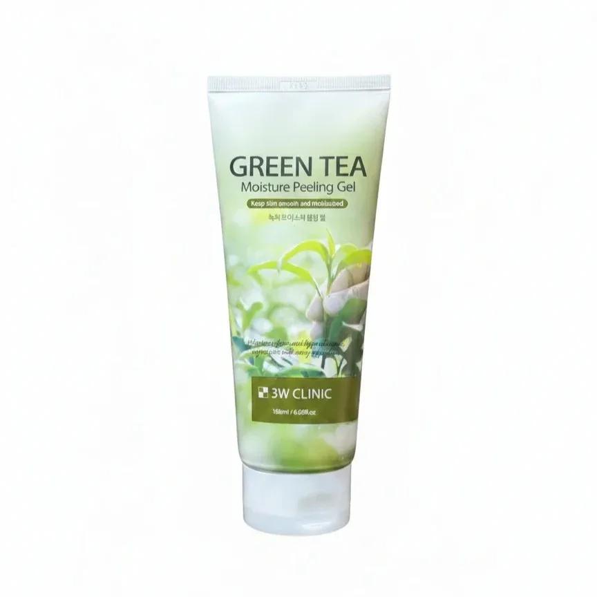 ژل لایه‌بردار صورت 3W Clinic مدل Green Tea حجم 180 میل