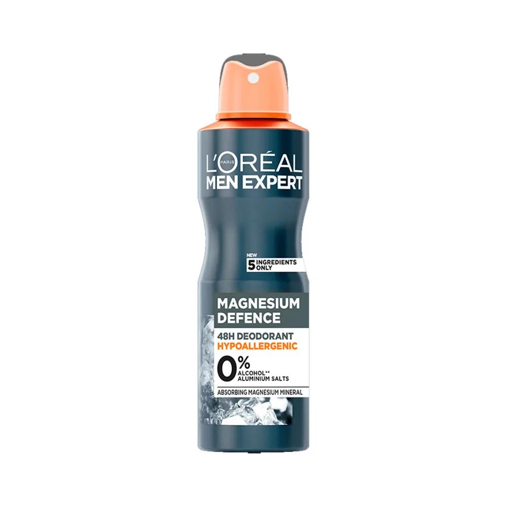 اسپری ضدتعریق مردانه لورال مدل Magnesium Defence حجم 250 میل