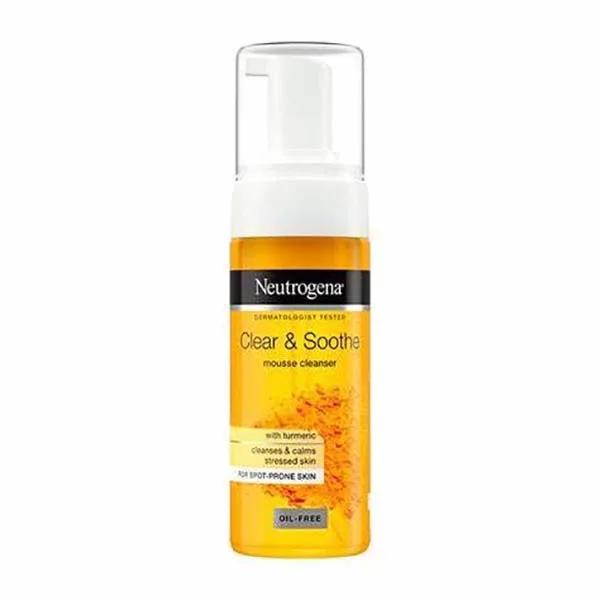 فوم شستشوی صورت نوتروژینا عصاره زردچوبه Soothing Clear حجم۱۵۰میل
