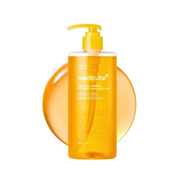 شامپو بدن روشن‌کننده مدیکیوب مدل Kojic Acid Brightening حجم 400میل