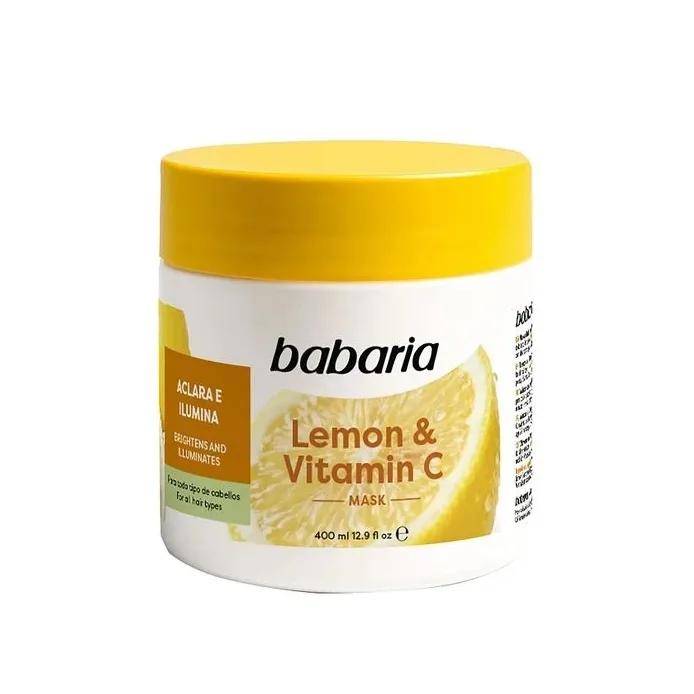 ماسک مو باباریا مدل Lemon & Vitamin C حجم ۴۰۰میل