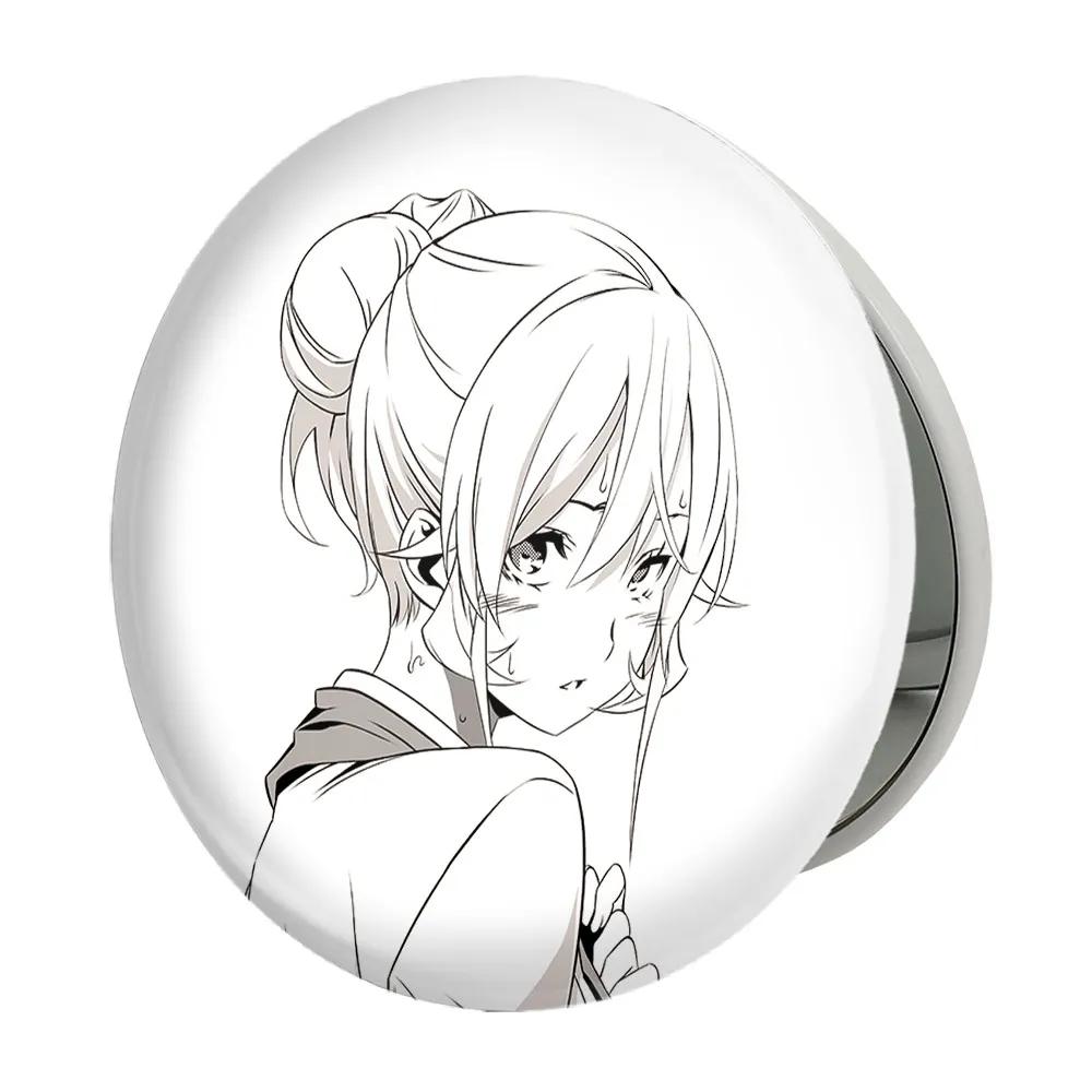 آینه جیبی خندالو طرح الیس انیمه جنگ غذاها Food Wars مدل تاشو کد 17015