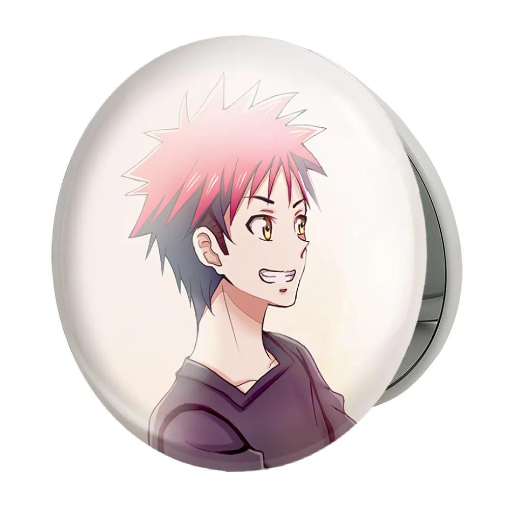 آینه جیبی خندالو طرح مگومی و سوما انیمه جنگ غذاها Food Wars مدل تاشو کد 17028