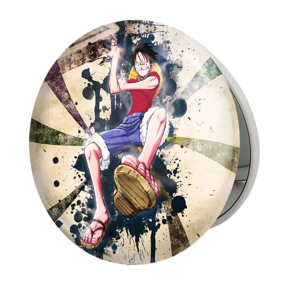 آینه جیبی خندالو طرح لوفی انیمه وان پیس One Piece مدل تاشو کد 17239