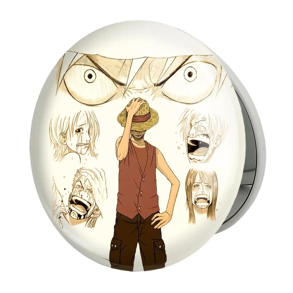 آینه جیبی خندالو طرح لوفی انیمه وان پیس One Piece مدل تاشو کد 17292