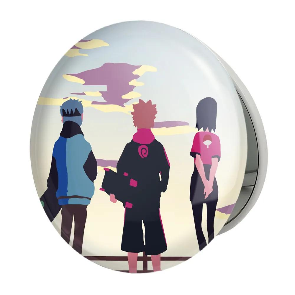 آینه جیبی خندالو طرح سارادا و بوروتو و میتسوکی انیمه بوروتو Boruto مدل تاشو کد 15736