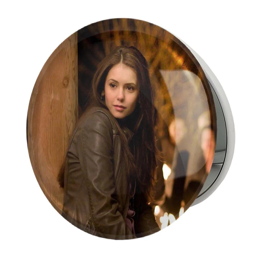 آینه جیبی خندالو طرح الینا گیلبرت خاطرات یک خون آشام The Vampire Diaries مدل تاشو کد 20287