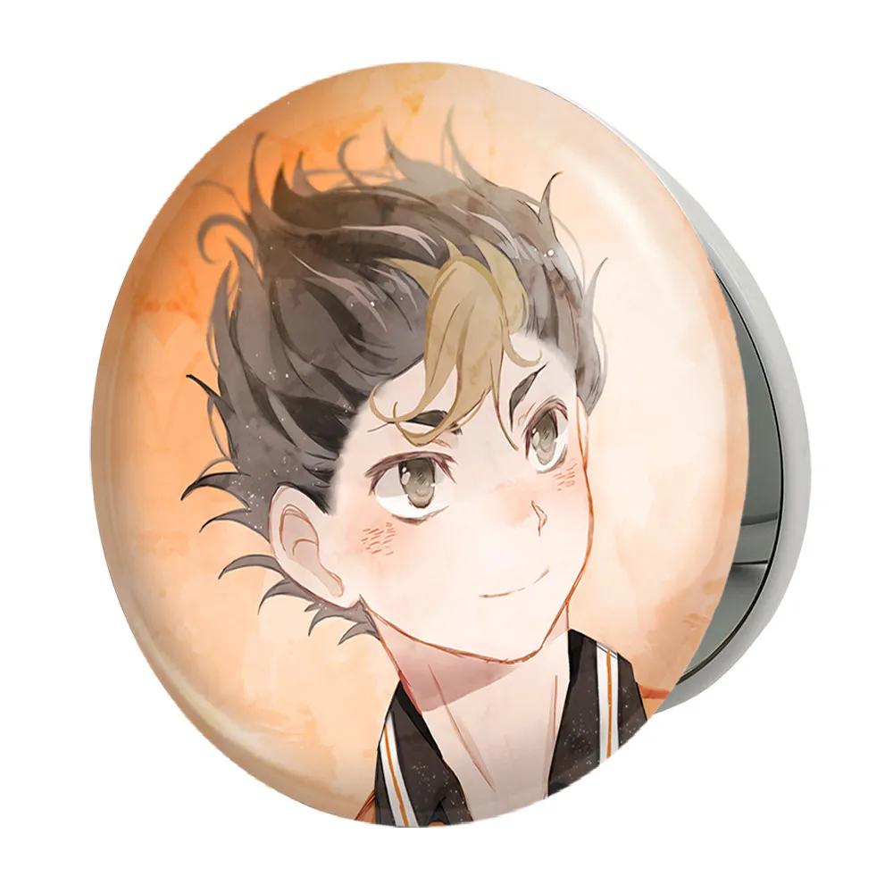 آینه جیبی خندالو طرح نیشینویا یو انیمه هایکیو Haikyu مدل تاشو کد 17785