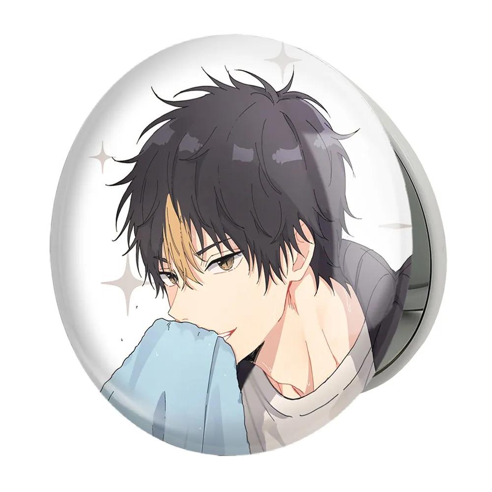 آینه جیبی خندالو طرح نیشینویا یو انیمه هایکیو Haikyu مدل تاشو کد 17798