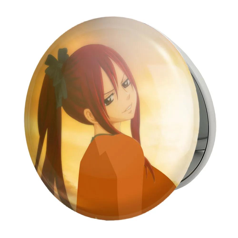 آینه جیبی خندالو طرح ارزا انیمه فری تیل Fairy Tail مدل تاشو کد 16494