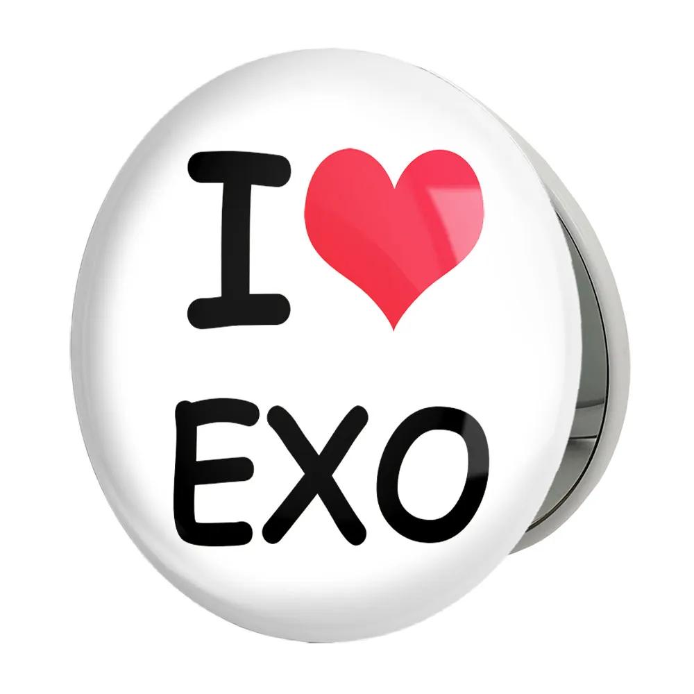 آینه جیبی خندالو طرح گروه موسیقی اکسو EXO مدل تاشو کد 2531