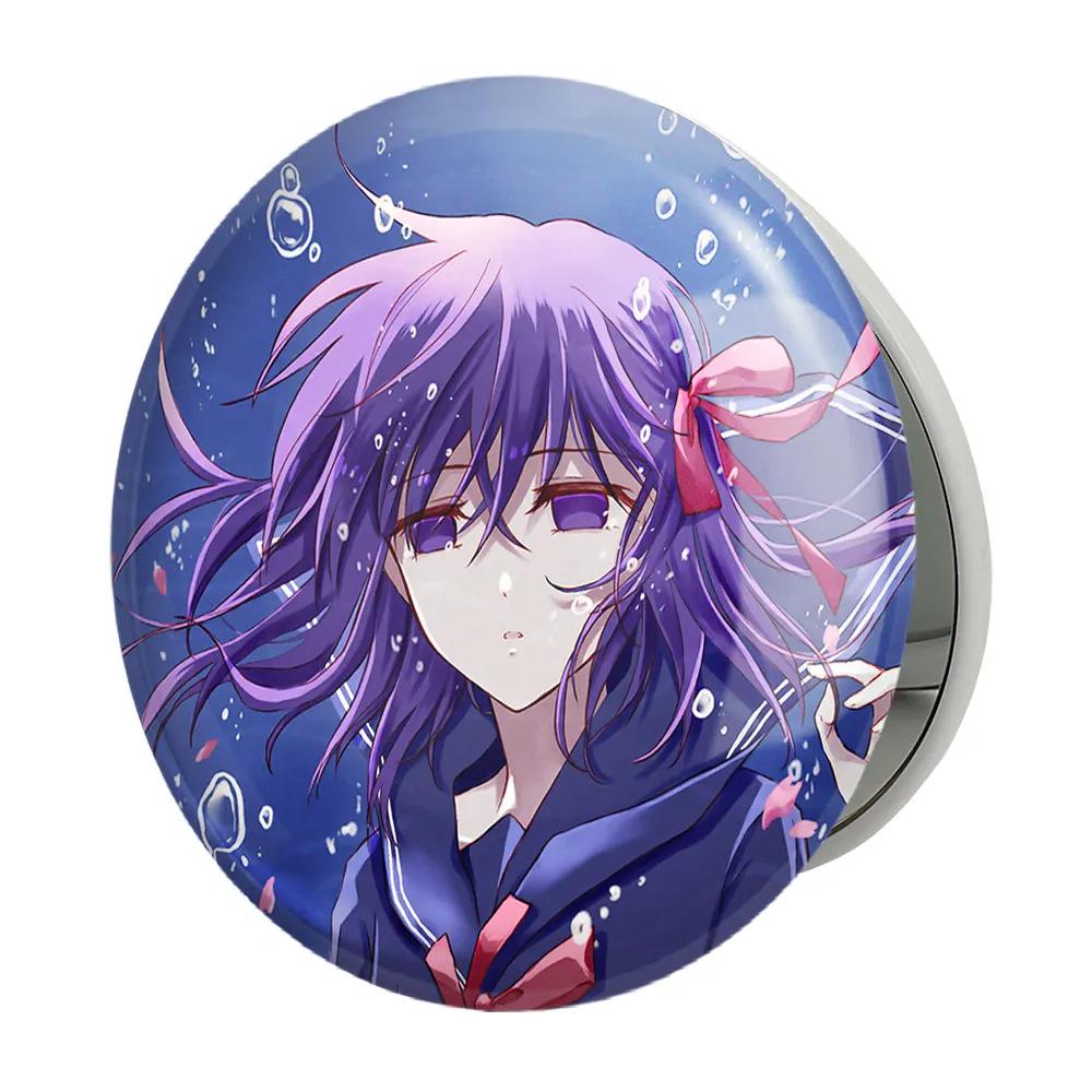 آینه جیبی خندالو طرح ساکورا انیمه فیت استی نایت Fate Stay Night مدل تاشو کد 22734