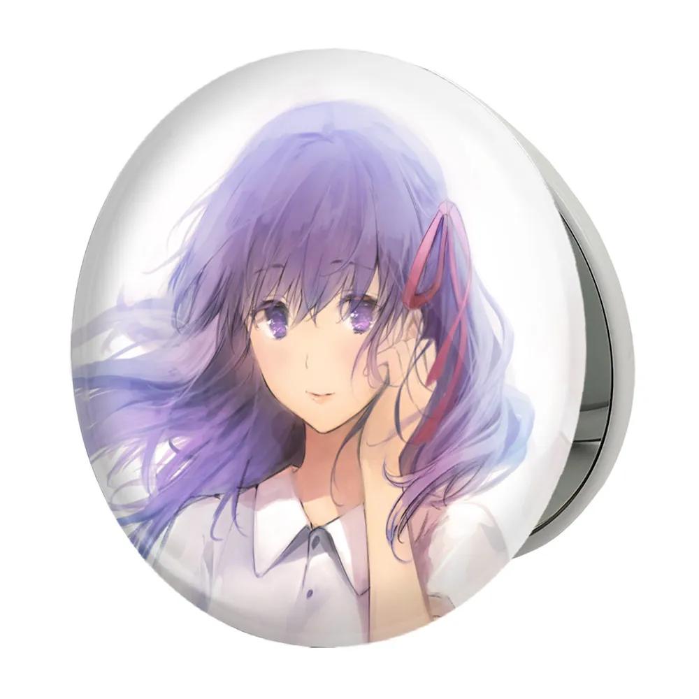 آینه جیبی خندالو طرح ساکورا انیمه فیت استی نایت Fate Stay Night مدل تاشو کد 22768
