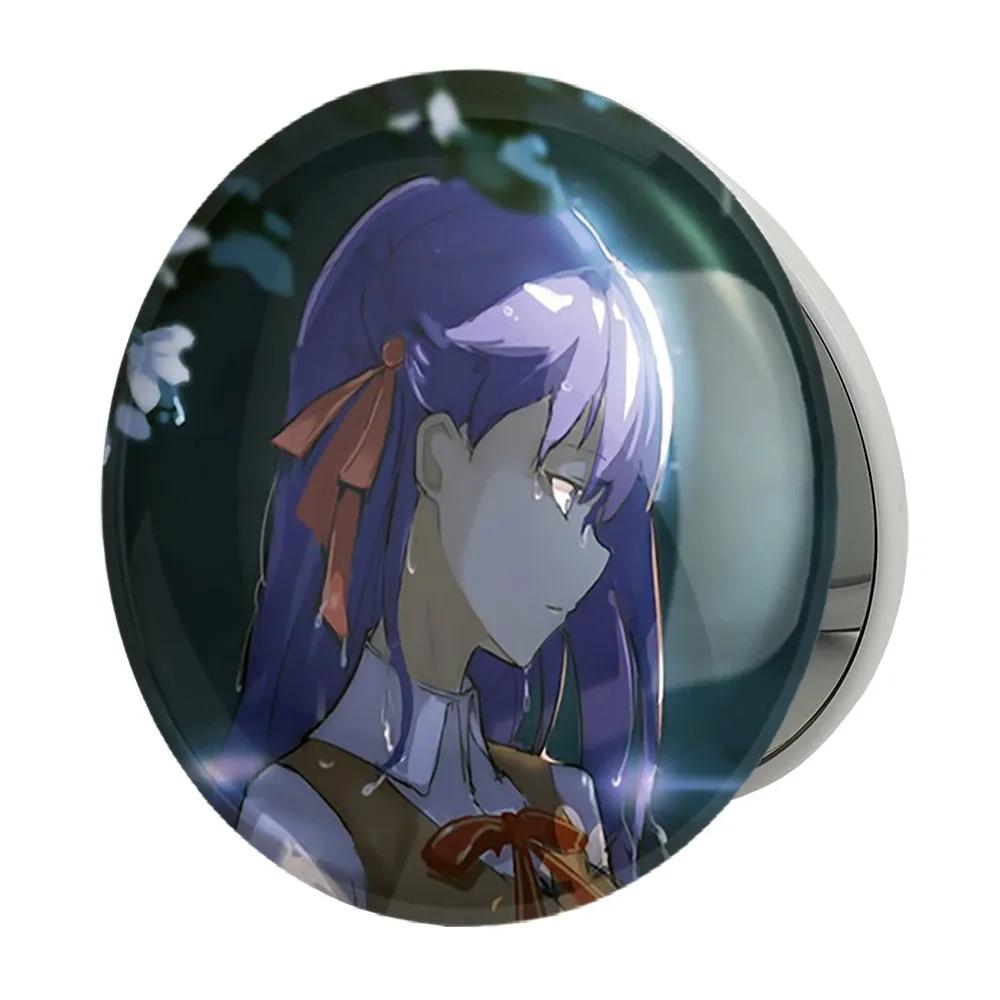 آینه جیبی خندالو طرح ساکورا انیمه فیت استی نایت Fate Stay Night مدل تاشو کد 22774