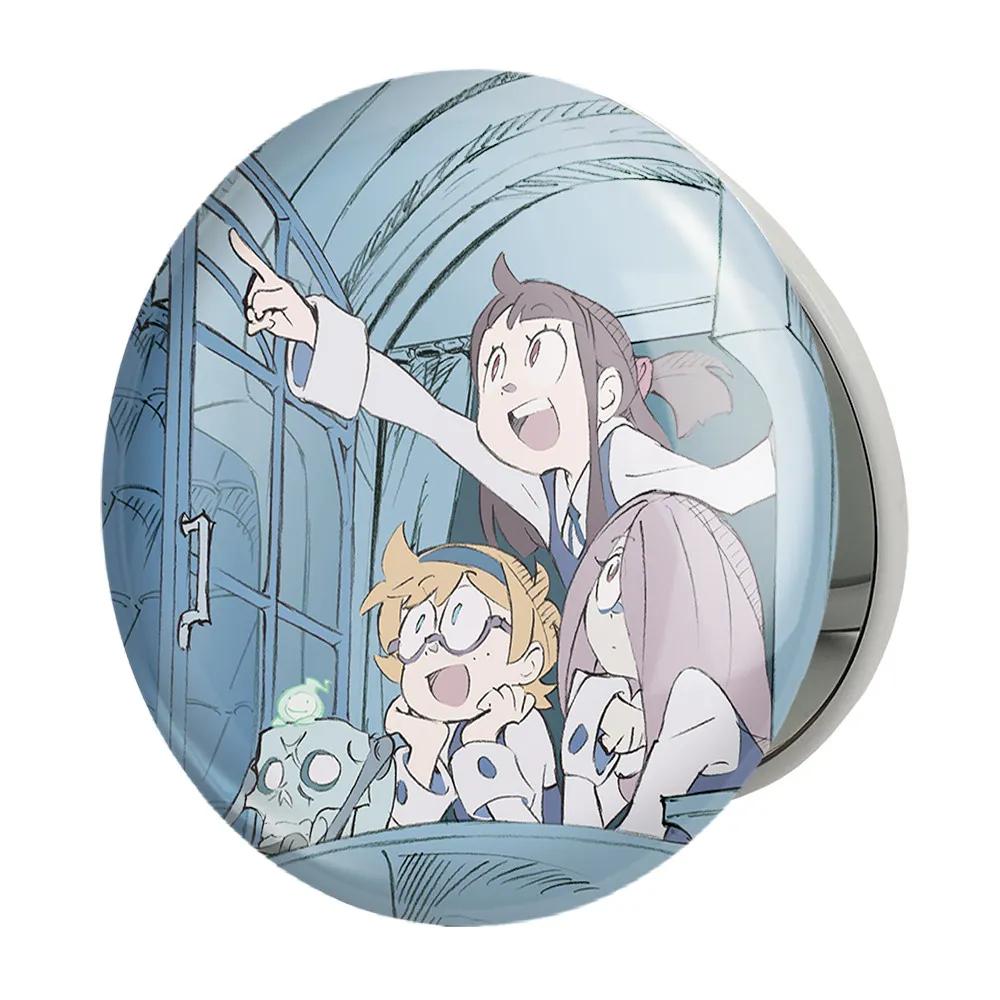 آینه جیبی خندالو طرح آکادمی جادوگران کوچک انیمه جادوگران کوچک Little Witch Academia مدل تاشو کد 22908