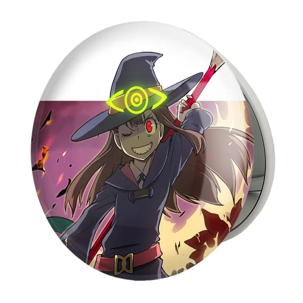 آینه جیبی خندالو طرح اکو انیمه جادوگران کوچک Little Witch Academia مدل تاشو کد 22916
