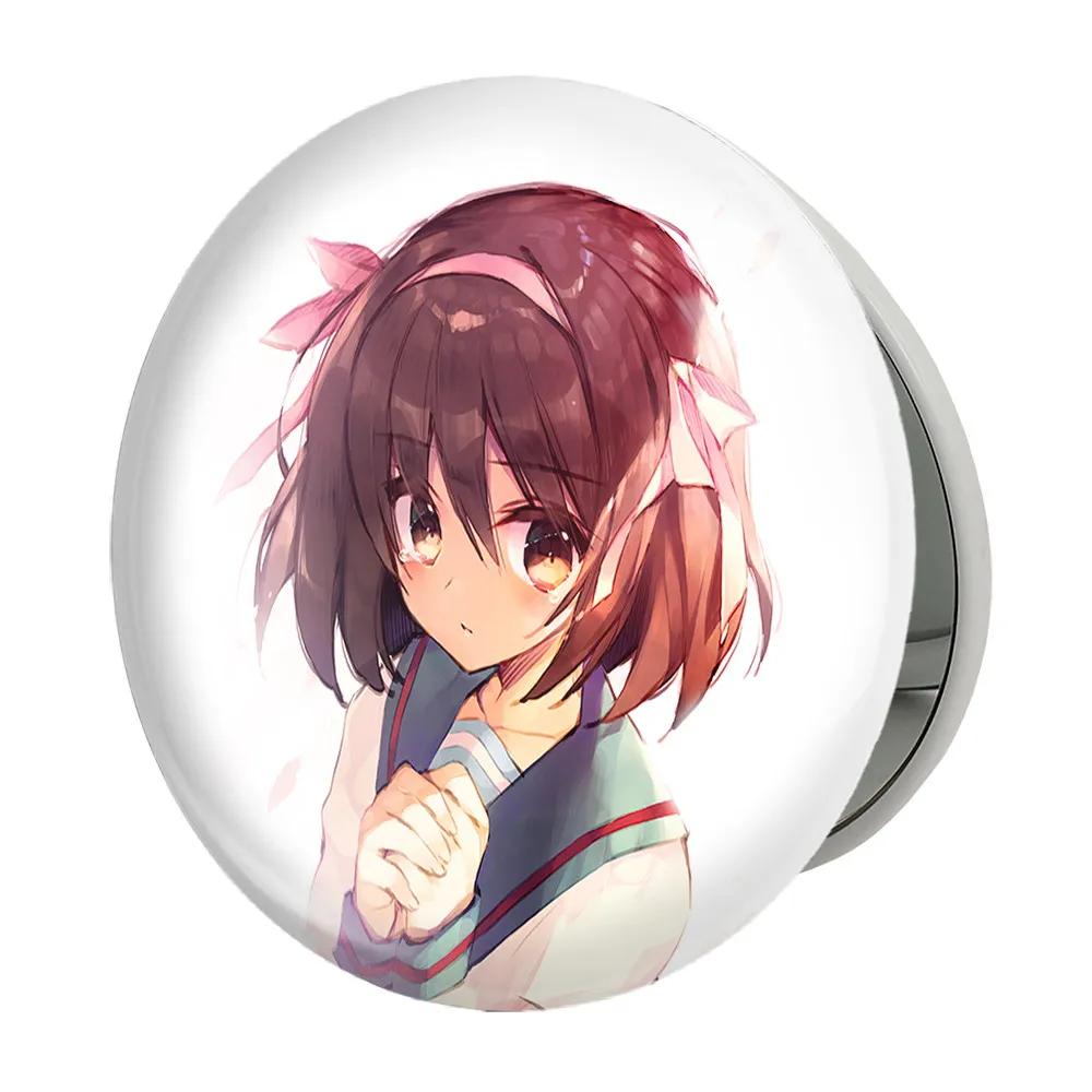 آینه جیبی خندالو طرح هاروهی انیمه ناپدید شدن هارومی سوزومیا The Disappearance of Haruhi Suzumiya مدل تاشو کد 23150