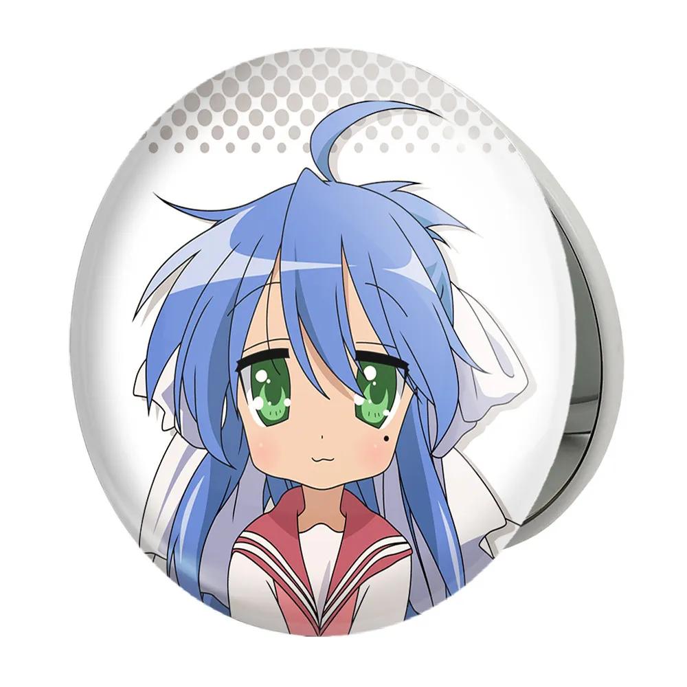 آینه جیبی خندالو طرح ایزومی انیمه ستاره خوش شانس Lucky Star مدل تاشو کد 23592