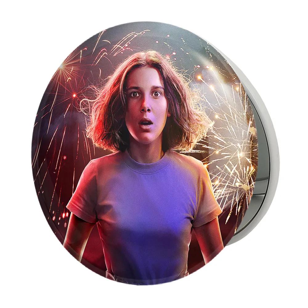 آینه جیبی خندالو طرح الون استرینجر تینگز  Stranger Things مدل تاشو کد 10848