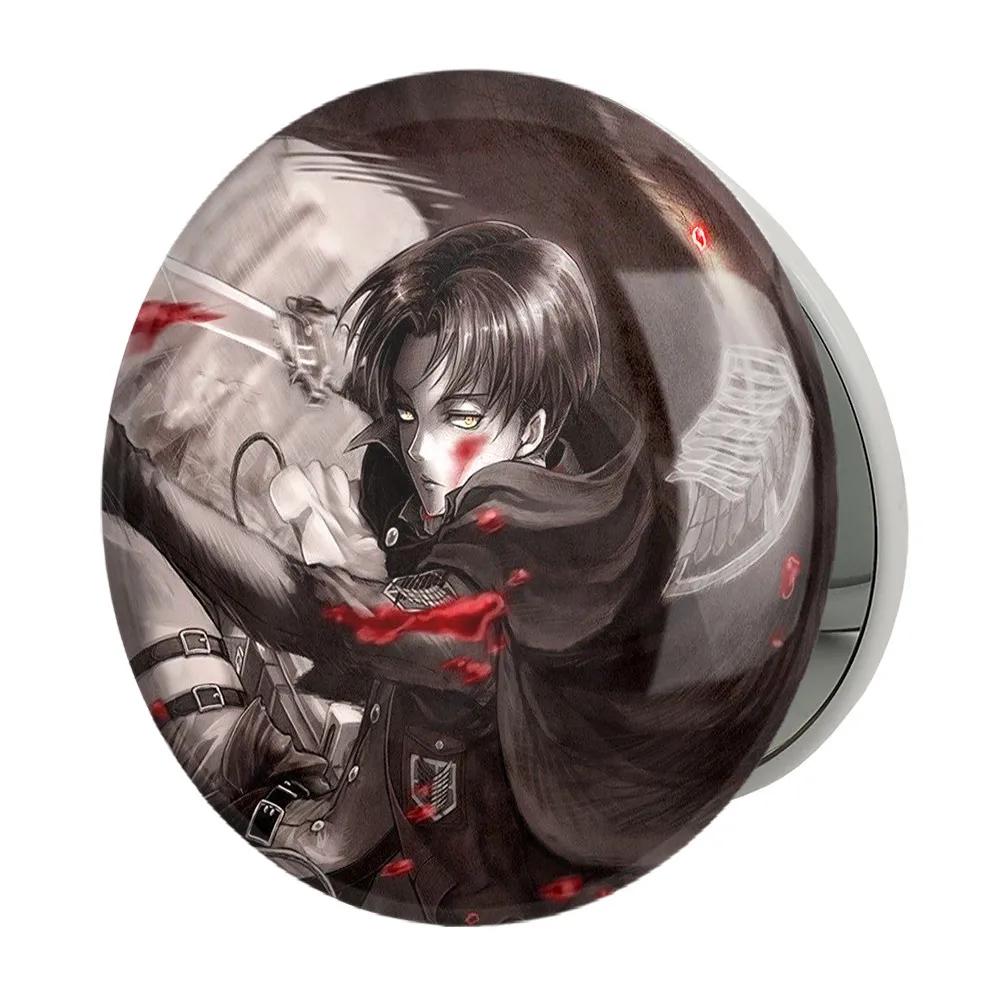 آینه جیبی خندالو طرح لیوای آکرمن انیمه اتک آن تایتان Attack on Titan مدل تاشو کد 10979