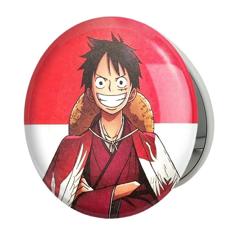 آینه جیبی خندالو طرح لوفی انیمه وان پیس One Piece مدل تاشو کد 11408