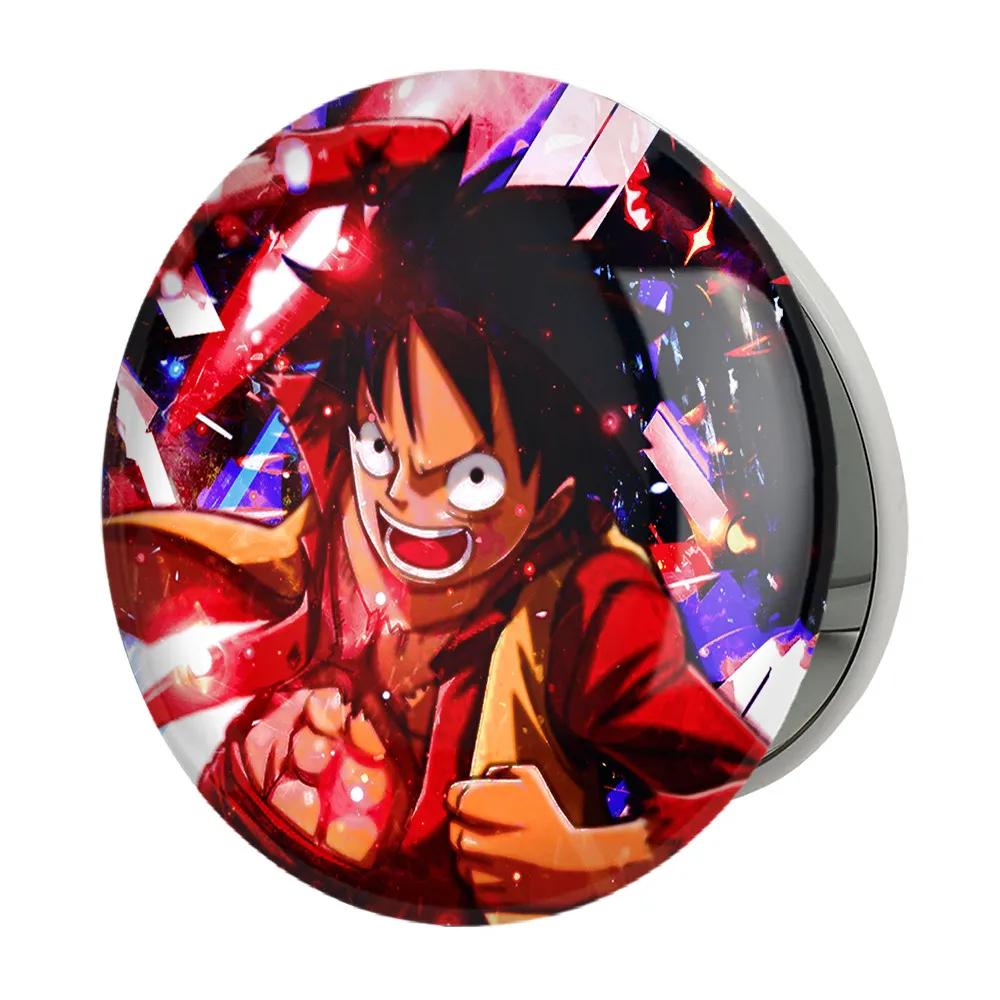 آینه جیبی خندالو طرح لوفی دی مانکی انیمه وان پیس One Piece مدل تاشو کد 11421